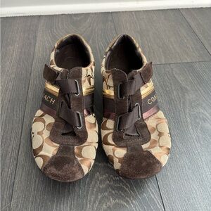 Brown Coach Tennis Shoes